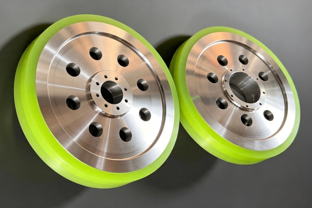 PU Coated Aluminum Wheel PU Coated Aluminum Wheel